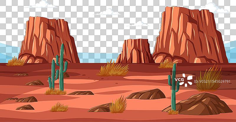 宁静的沙漠景象图片素材