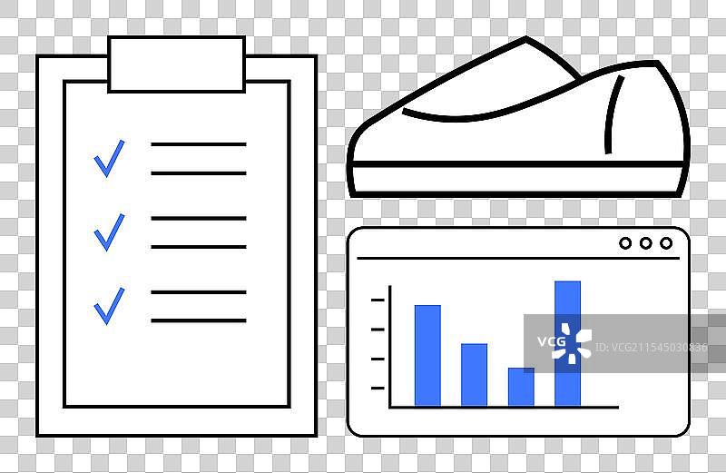 生产力与健身清单：跑鞋图片素材