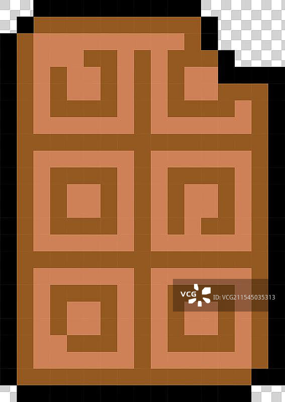 像素艺术巧克力盘图片素材