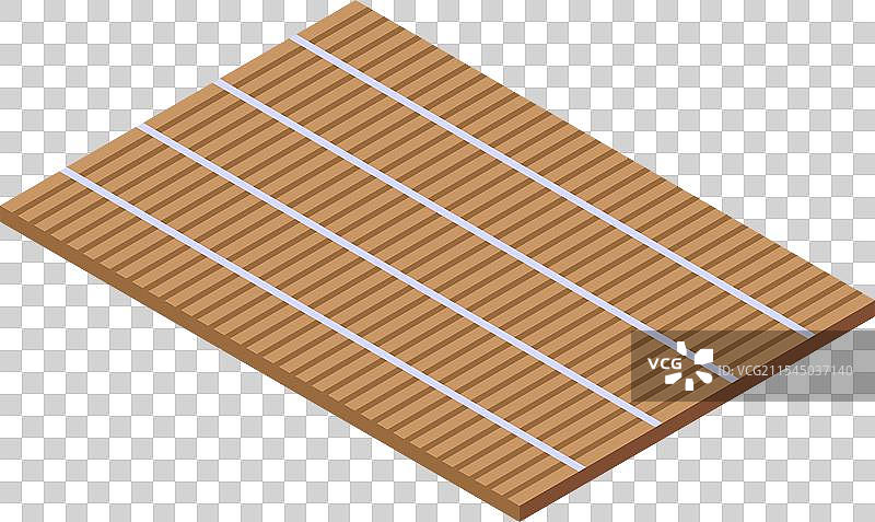 制作美味寿司卷的竹帘图片素材