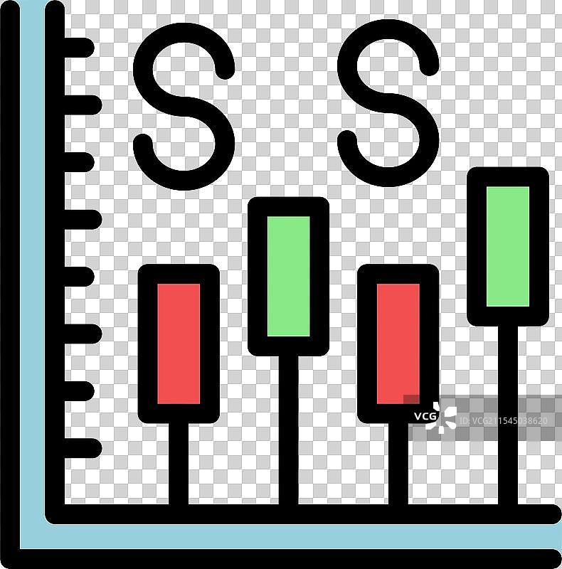 显示货币汇率的股票市场图表图片素材