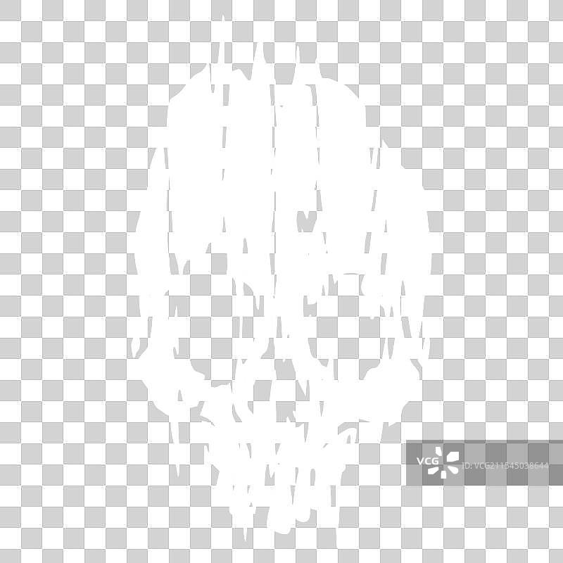 黑色背景上的抽象白色骷髅设计图片素材