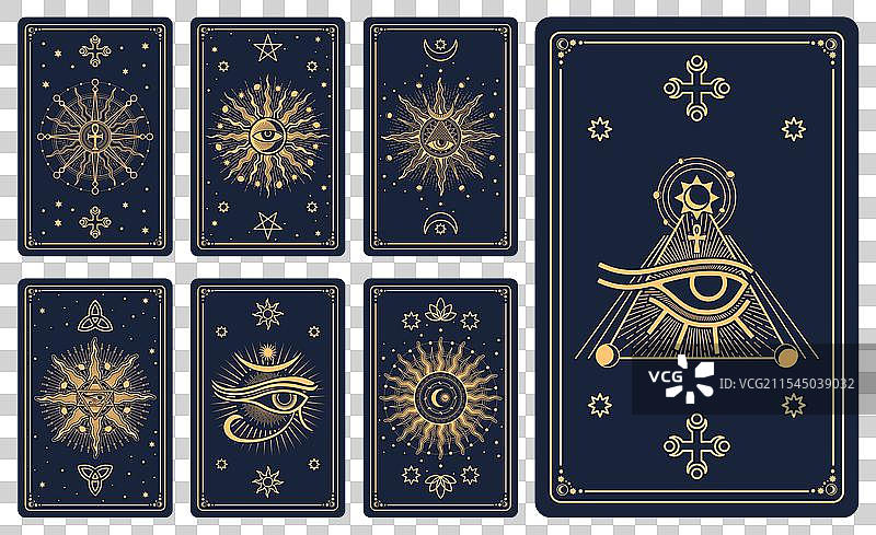 塔罗牌 魔法 神秘符号 玄秘标志图片素材