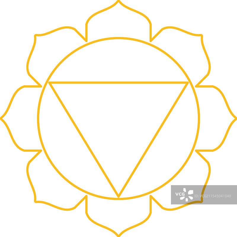 曼普拉太阳神经丛脉轮标志图片素材