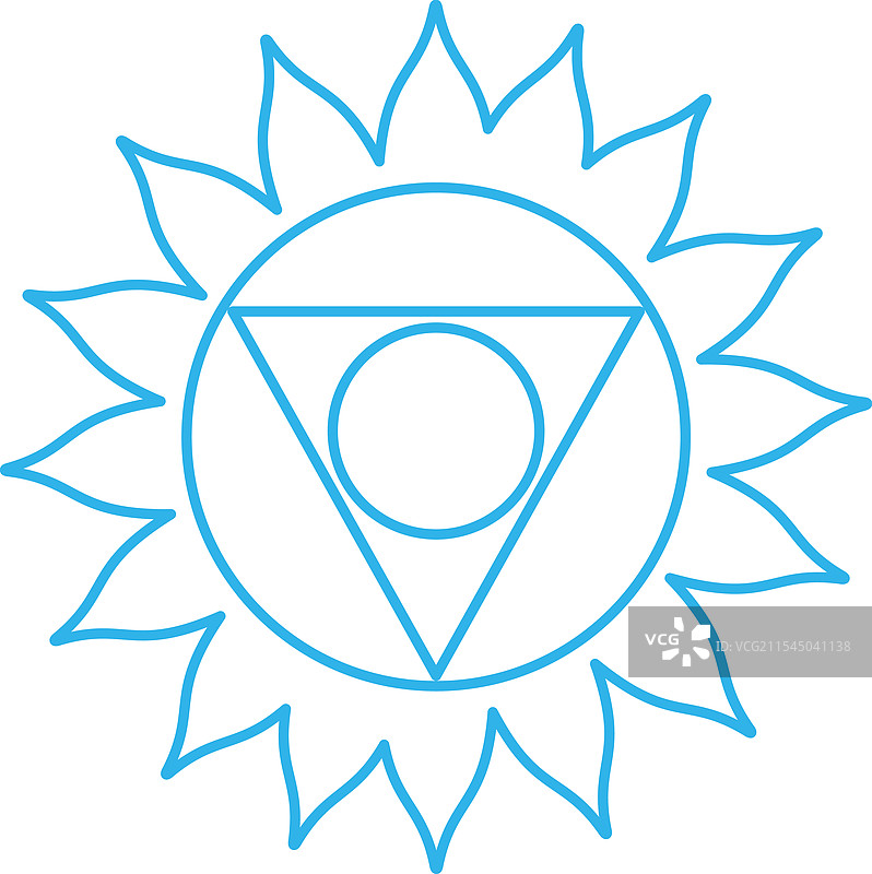 维苏达喉轮符号图片素材