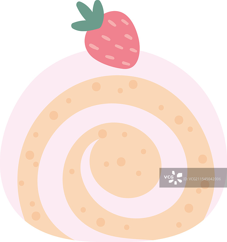 卷奶油甜点图片素材