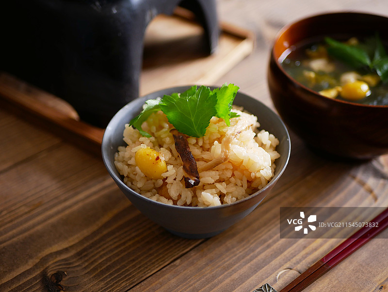 松茸饭图片素材