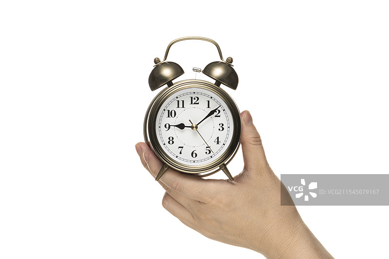 白色背景的闹钟图片素材