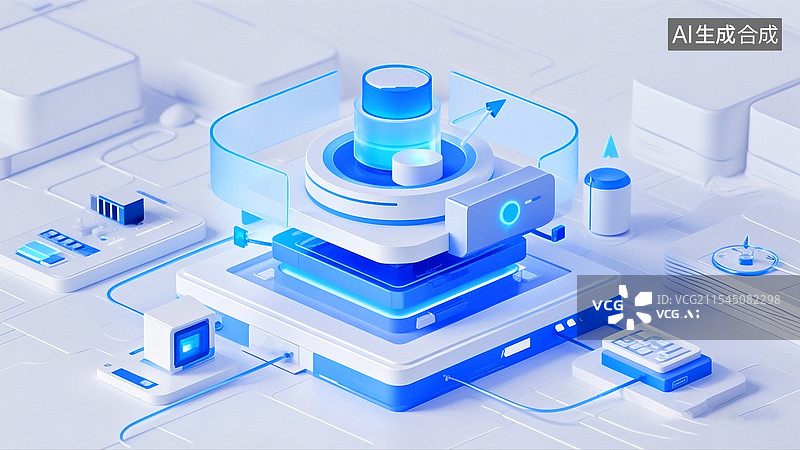 【AI数字艺术】互联网科技三维图像图片素材