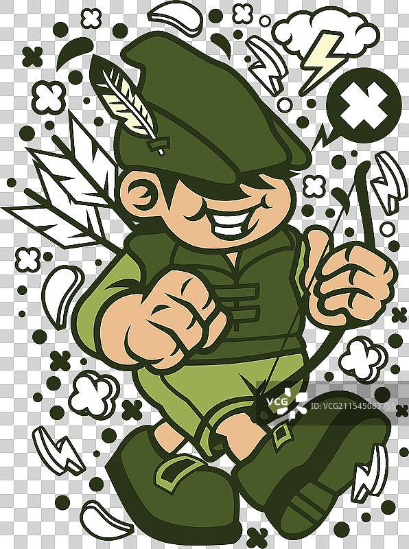 罗宾汉小孩图片素材