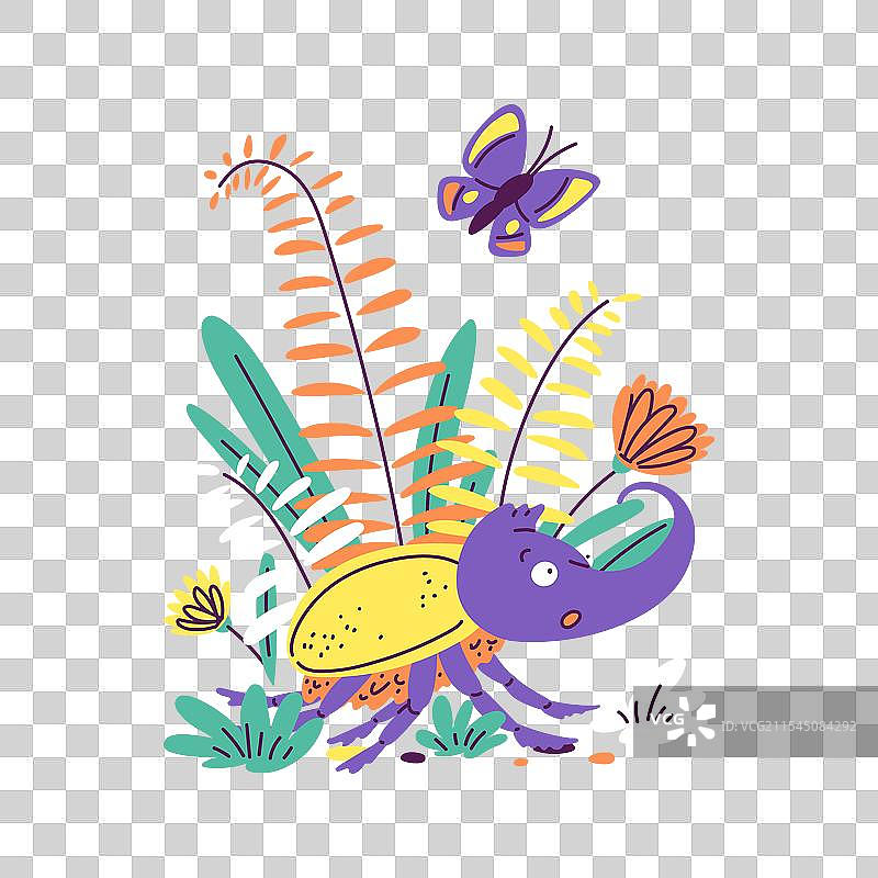 带着惊讶表情的角色-a图片素材