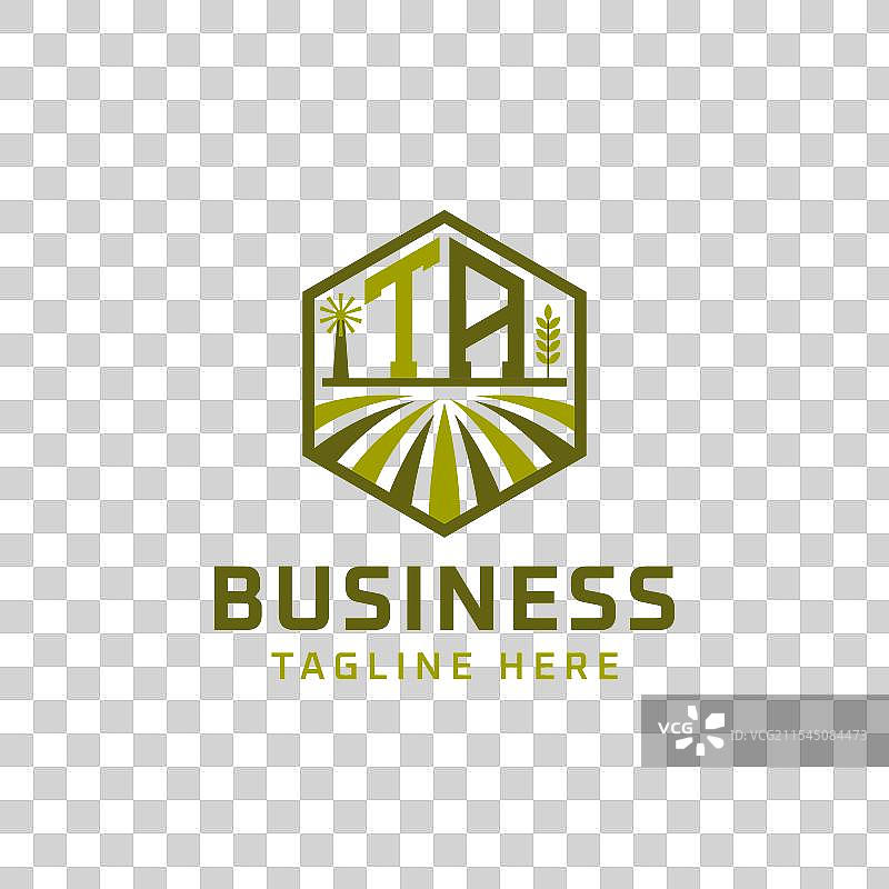 现代农业公司TA农场标志设计图片素材