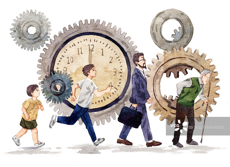 时间插画元素图片素材