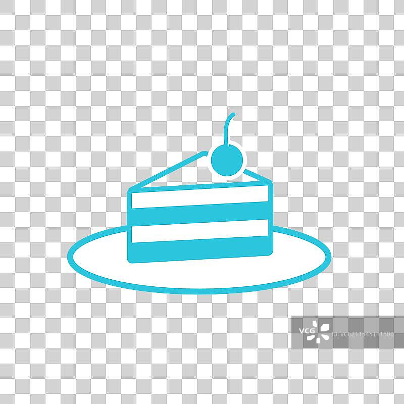 庆祝用的蛋糕图标，背景为白色图片素材