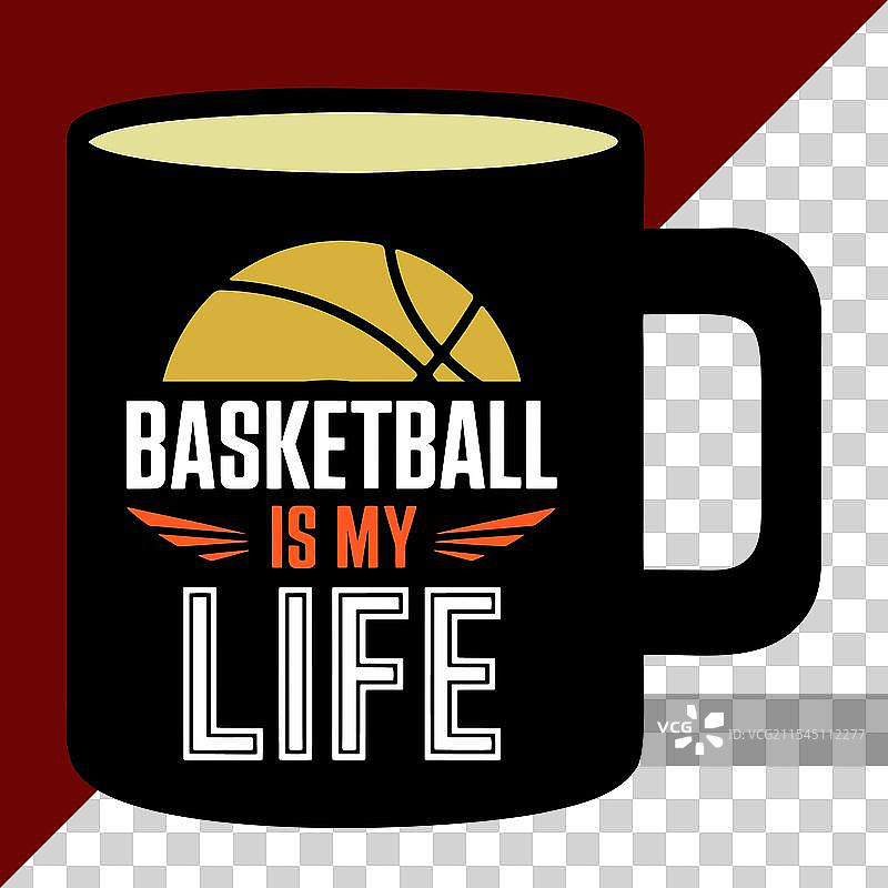 篮球是我的生活杯子设计图片素材