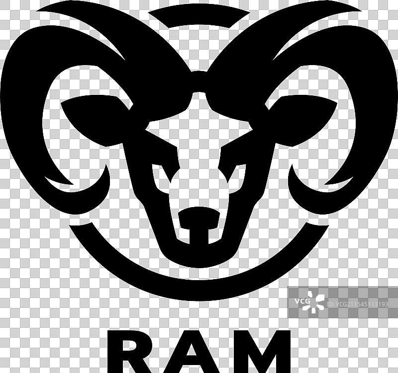 公羊头符号图片素材