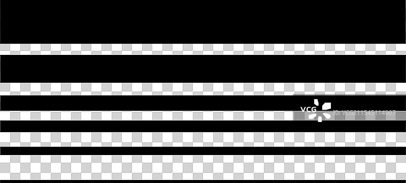 黑白直线条纹系列图片素材