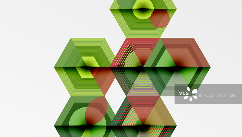 六边形和菱形的几何重复图案图片素材