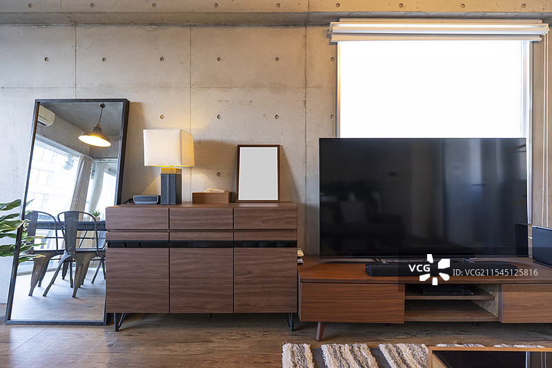客厅里的大屏幕图片素材