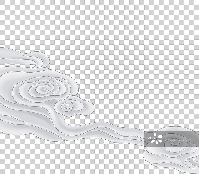 古风流云元素图片素材