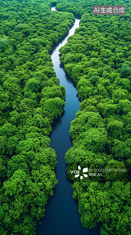 【AI数字艺术】大自然森林湖泊风光场景图片素材