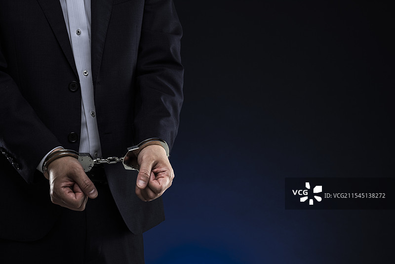 被捕的男子 复制空间图片素材