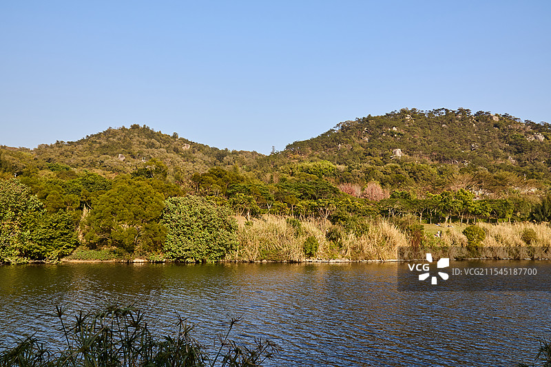 厦门上李水库秋季风光图片素材