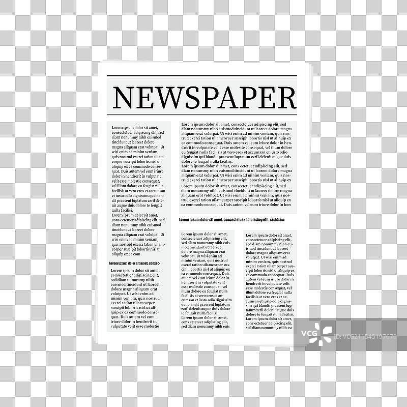 报纸设计印刷媒体标题布局图片素材