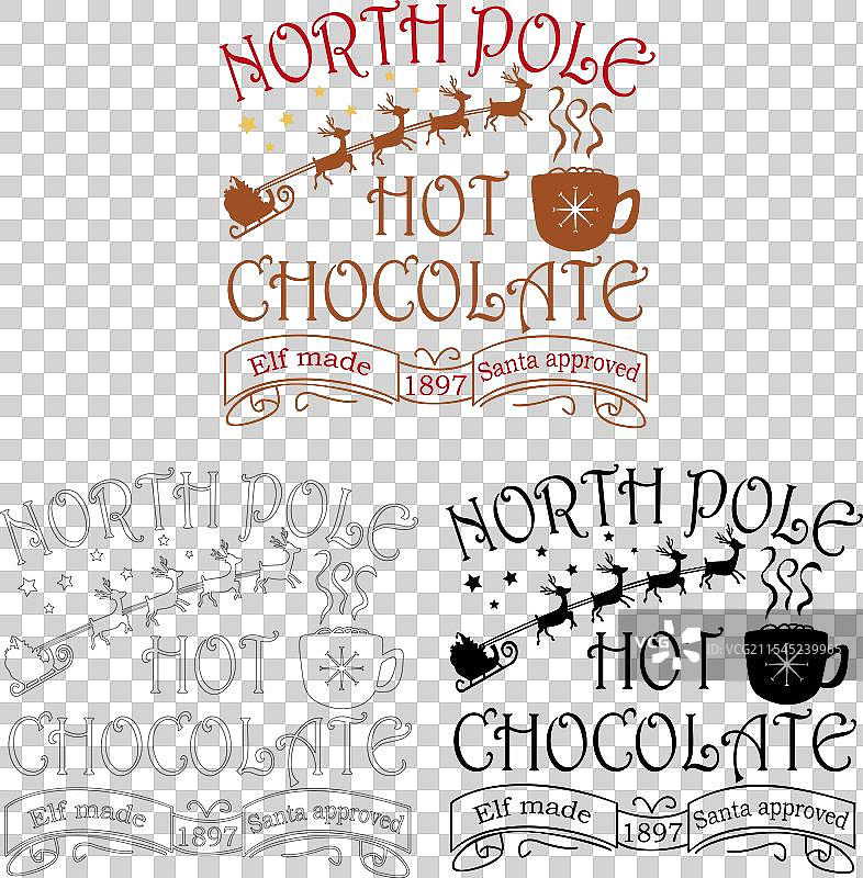 精灵制作的圣诞热巧克力，获得圣诞老人批准图片素材