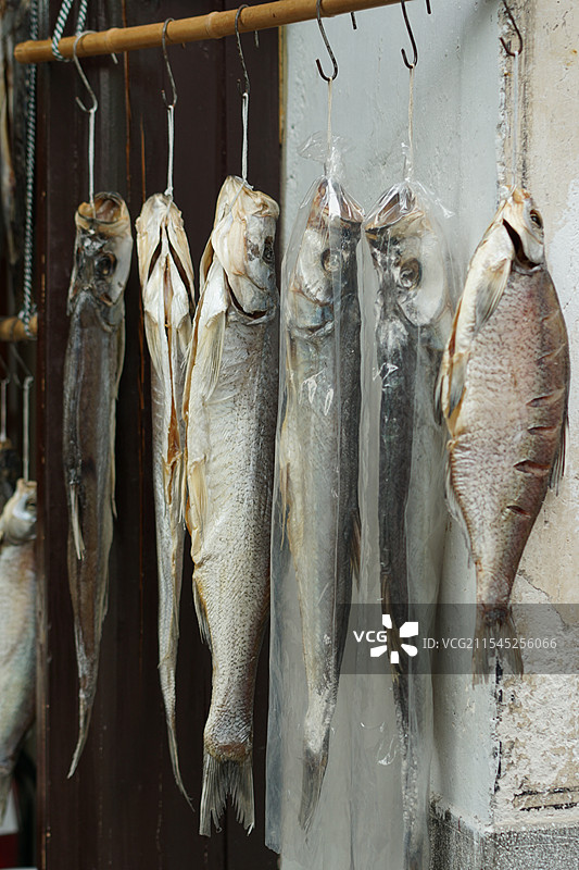 南京高淳青鱼干特写镜头图片素材