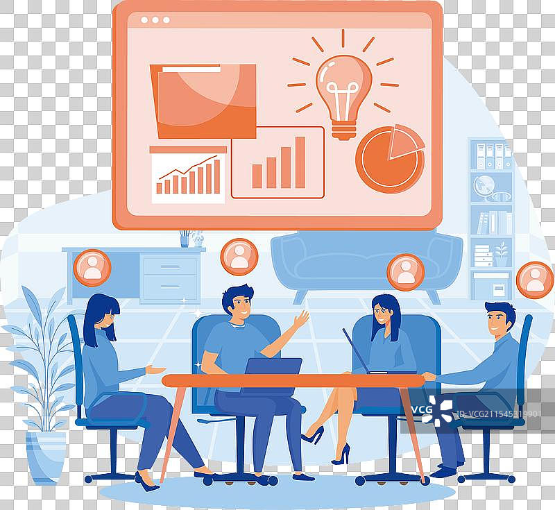 企业会议概念，企业团队图片素材