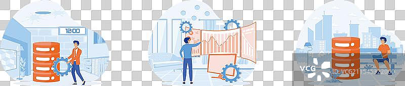 数据库管理抽象大数据工具和图片素材