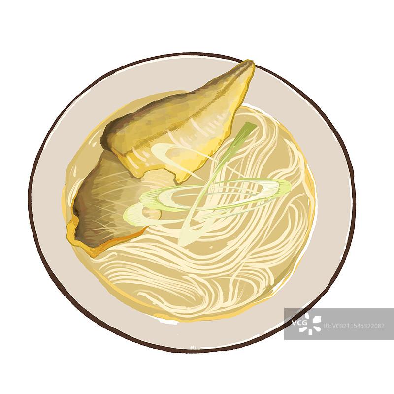 黄鱼面图片素材