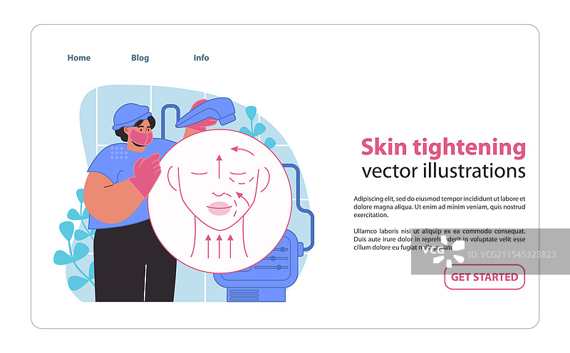 前沿的皮肤紧致治疗图片素材