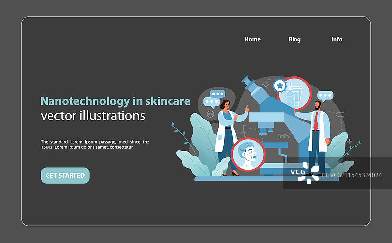 纳米技术在护肤品中的应用图片素材