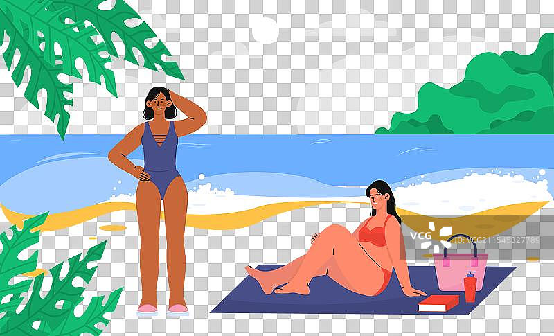 晒太阳的女性，肤色黝黑图片素材