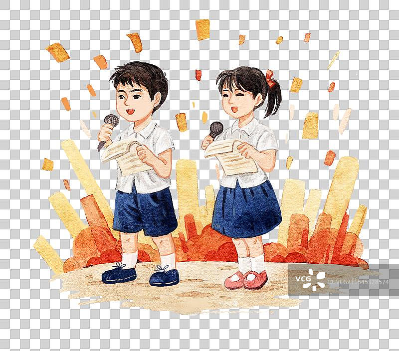 演讲者插画元素图片素材