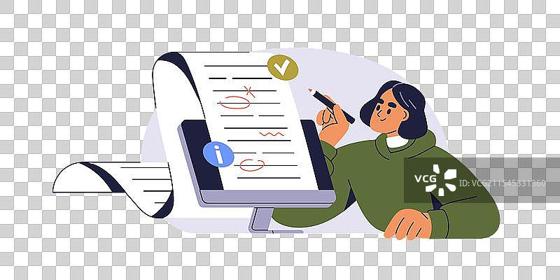 语法检查和文本错误概念编辑器图片素材