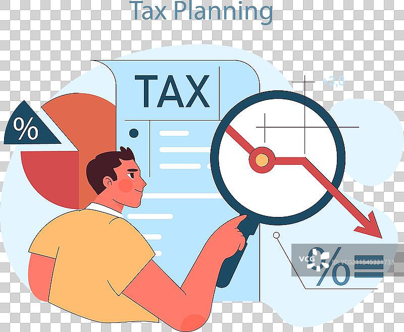 财务规划与税务规划分析图片素材