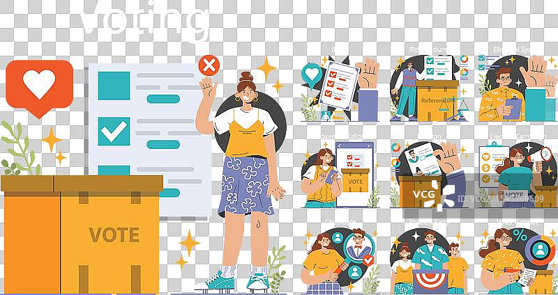 选举黑暗或夜间模式设置为民主图片素材