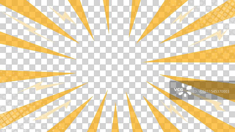 复古漫画光线波普艺术风格空白黄色图片素材