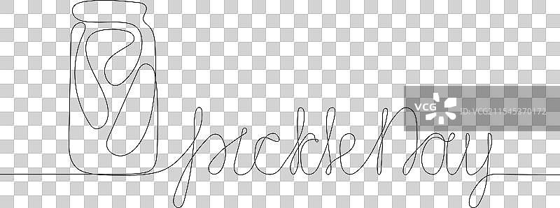 国家腌黄瓜日线条艺术黄瓜图片素材