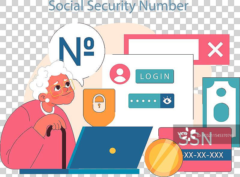 在线安全困境扁平化图片素材