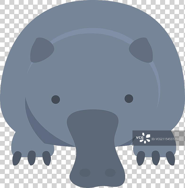 哺乳动物德斯曼图标卡通角色图片素材