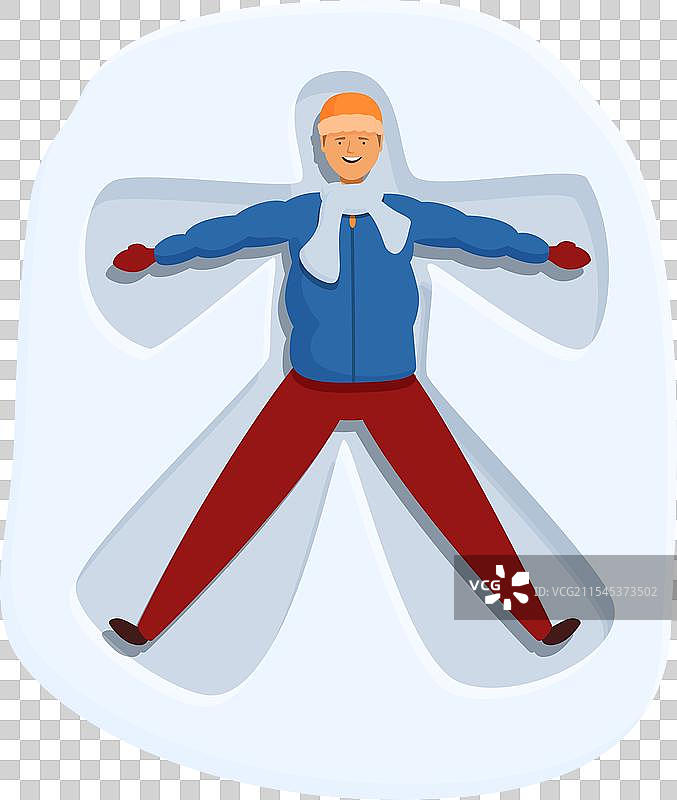 酷炫的冰雪天使图标卡通形象图片素材