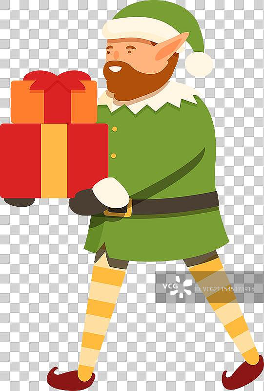 卡通仙女与一大堆礼物图标图片素材