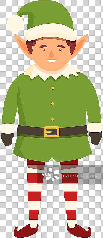 节日可爱的精灵图标卡通圣诞节图片素材