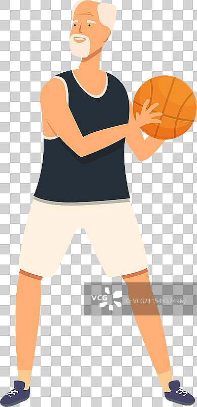 老年人球形图标卡通关怀图片素材