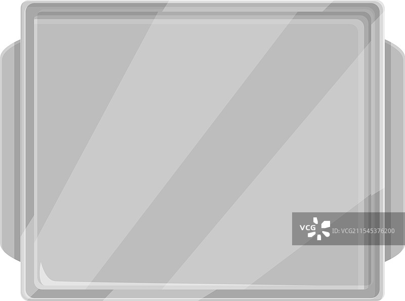 卡通风格的钢制餐盘图标图片素材