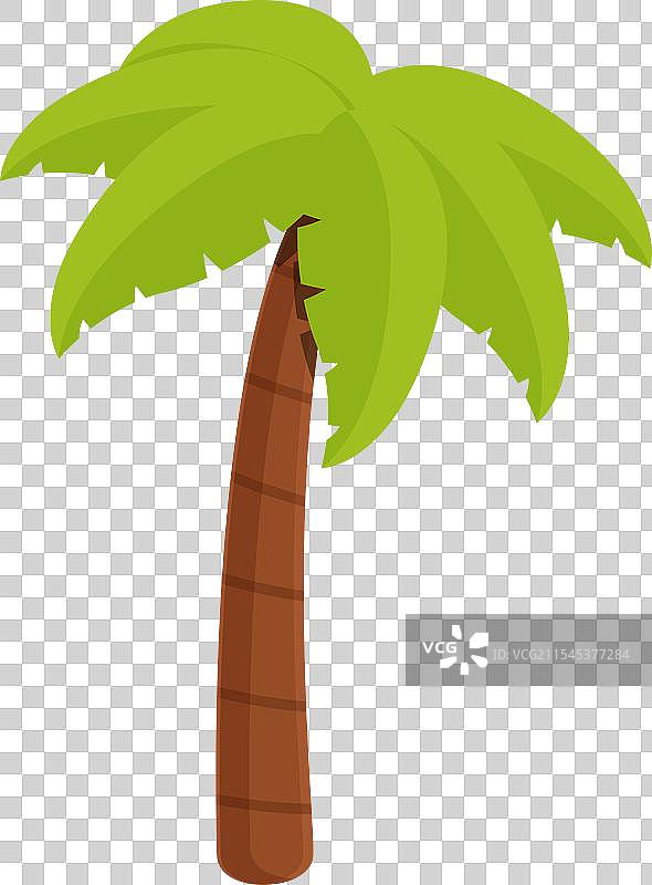 巴厘岛棕榈树图标卡通椰子水果图片素材